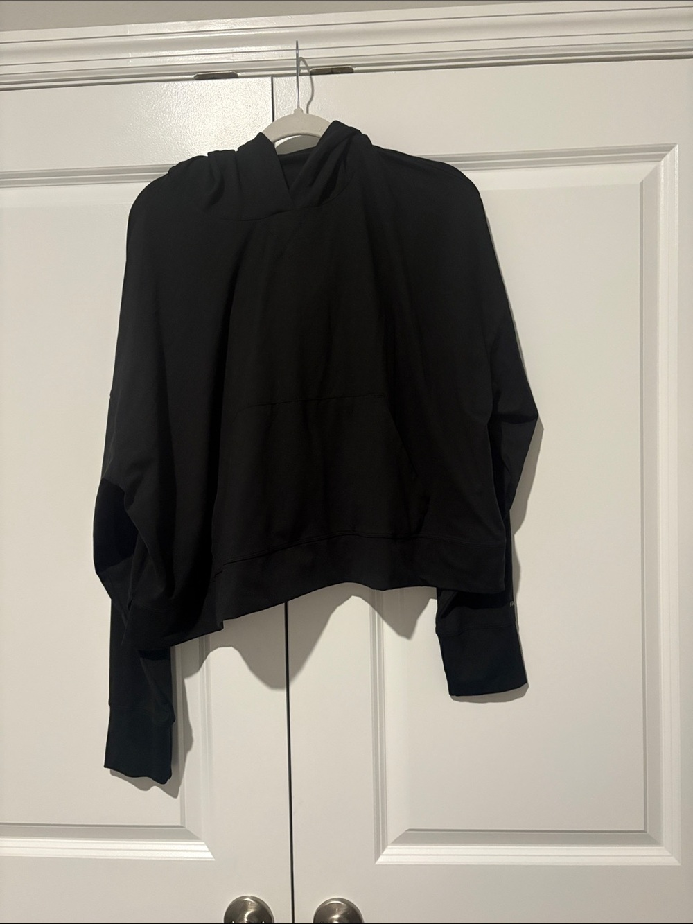 Fabletics Black Hooded Pullover Sweater